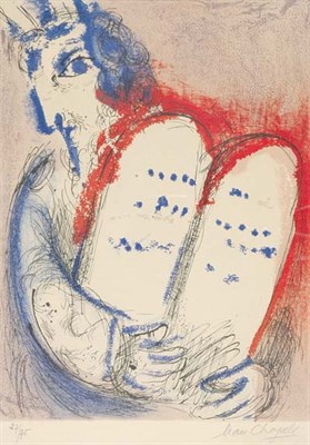 Lot 3122 - Marc Chagall MOSES (M. 126) Color lithograph,...