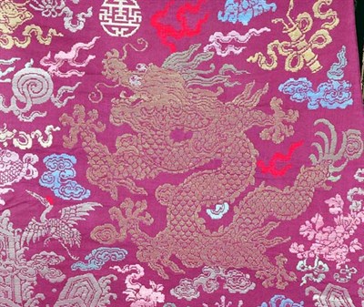 Lot 1093 - Chinese Silk Robe 19th Century Worked with...