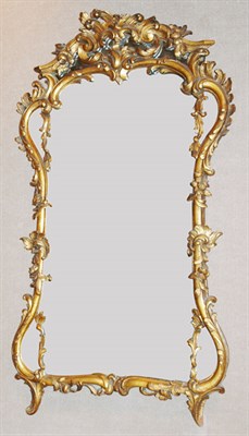 Lot 626 - Louis XV Style Gilt-Wood Mirror Height 54...