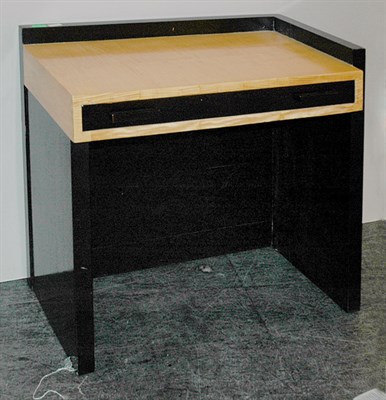 Lot 238 - Satinwood and Ebonized Single Drawer...