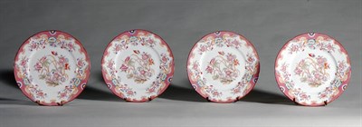 Lot 2479 - Set of Twelve French Porcelain Dessert Plates...