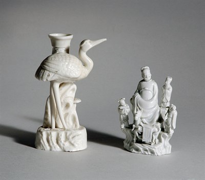 Lot 1367 - Two Chinese Blanc de Chine Figural Groups 18th...