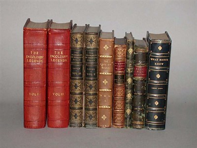 Lot 422 - [BINDINGS] Miscellaneous Group of Nine vols.,...