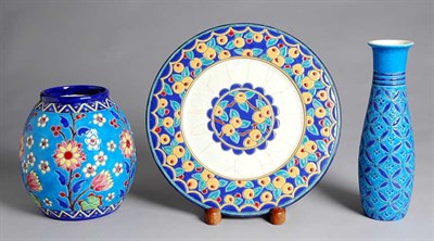 Lot 2209 - Two Longwy Pottery Articles Comprising an...