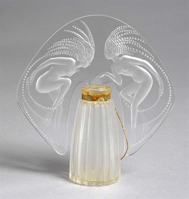 Lot 2197 - Lalique Glass Scent Bottle In colorless glass,...