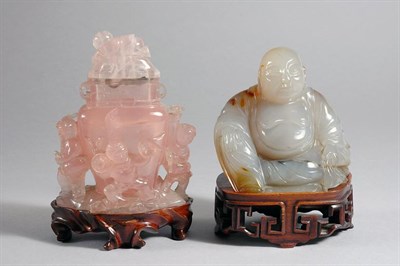 Lot 1126 - Two Chinese Hardstone Articles 19th/20th...