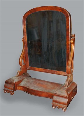 Lot 335 - Victorian Style Mahogany Shaving Mirror Height...