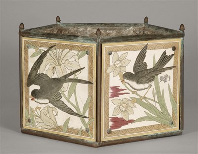 Lot 234A - Minton Tiled Jardiniere Height 10 inches.