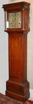 Lot 2197 - Provincial George III Oak Tall Case Clock...
