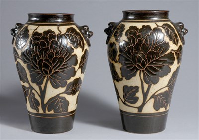 Lot 1192 - Two Chinese Cizhou Vases Each of high...