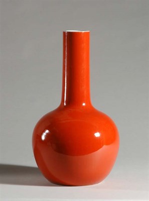 Lot 1286 - Chinese Iron Red Glazed Bottle Vase 20th...