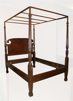 Lot 175 - Georgian Style Mahogany Tester Bed Height 7...