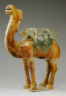 Lot 1148 - Chinese Sancai Glazed Pottery Camel Tang...