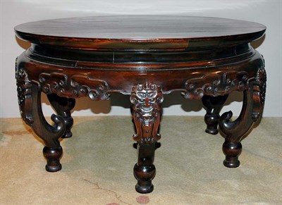 Lot 1341 - Chinese Hardwood Low Table Late 19th/Early...