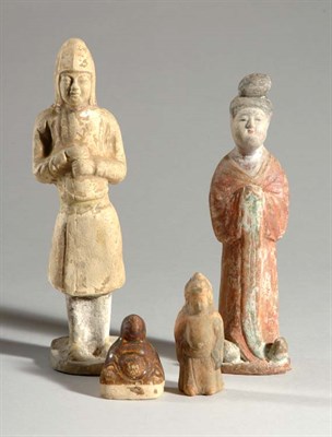 Lot 1169 - Group of Four Chinese Pottery Figures Wei...