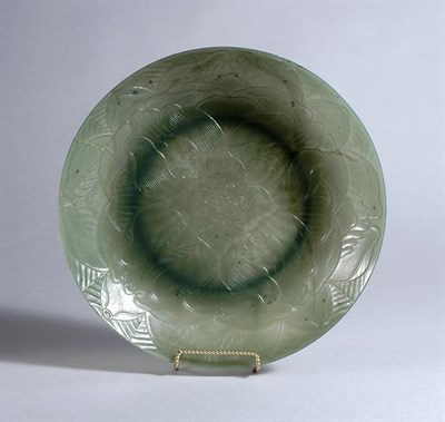 Lot 1135 - Chinese Jade Shallow Bowl Late 19th century...