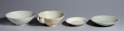 Lot 1162 - Three Chinese Celadon Glazed Bowls Song...
