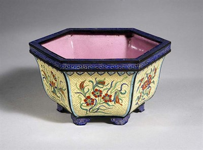 Lot 1276 - Chinese Enamel Jardiniere 19th Century Of...