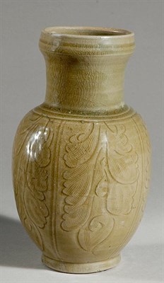 Lot 1203 - Chinese Celadon Glazed Stoneware Vase Song...