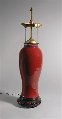 Lot 1249 - Chinese Sang de Boeuf Glazed Vase 18th Century...