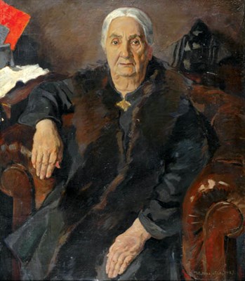Lot 2036 - Wassilij Masjutin Russian, 1884-1957 PORTRAIT...