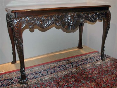 Lot 659 - Irish Carved Mahogany Center Table Height 30...
