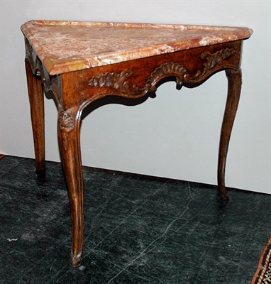 Lot 2200 - Provincial Louis XV Oak Corner Table 18th...