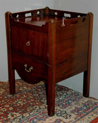 Lot 2376 - George III Mahogany Pot Cupboard Late 18th...