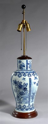 Lot 1117 - Chinese Blue and White Glazed Porcelain Vase...