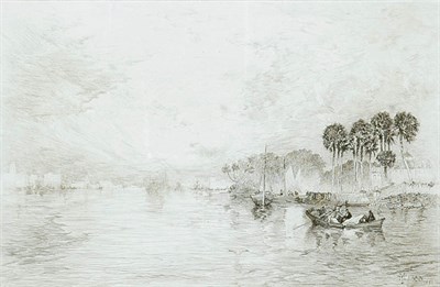 Lot 3205 - Thomas Moran MORNING ON THE ST. JOHN'S,...