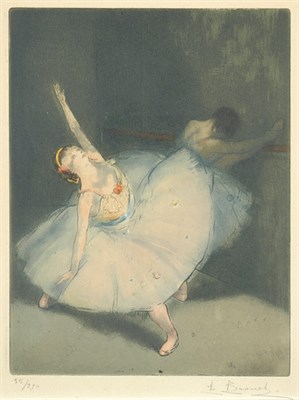 Lot 3100 - Auguste Brouet DANSEUSES A LA BARRE; PEROUETTE...