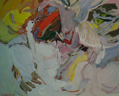 Lot 18 - Gabriel Godard French, b.1933 COMBAT DE COQS...