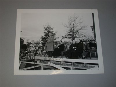 Lot 3017 - TRUMAN, HARRY S. Photograph signed of Truman...