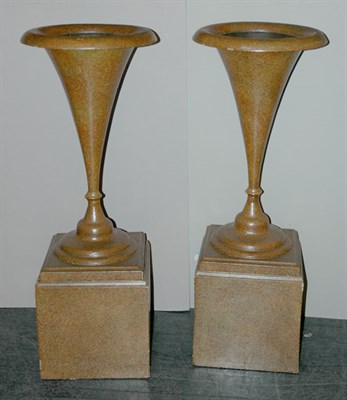 Lot 1087 - Pair of Neoclassical Style Painted Iron Garden...