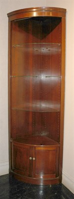 Lot 1093 - Georgian Style Mahogany Corner Cabinet Height...