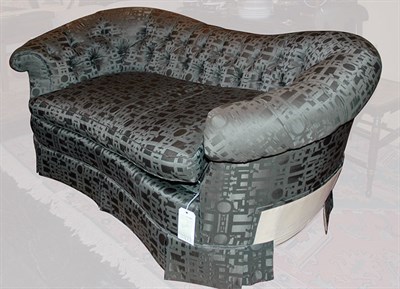 Lot 1099 - Button Back Upholstered Sofa Baker Length 6 feet.