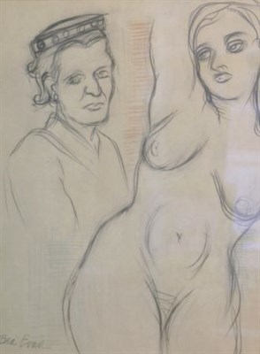 Lot 27 - Bea Evan 20th century (i) STUDY OF TWO WOMEN...