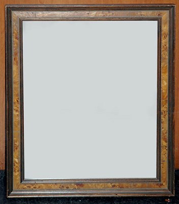 Lot 1175 - Burl-Wood and Mahogany Mirror Height 23 1/2...