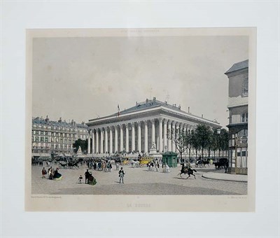 Lot 1063 - Ph. Benoist LA BOURSE Hand-colored lithograph,...