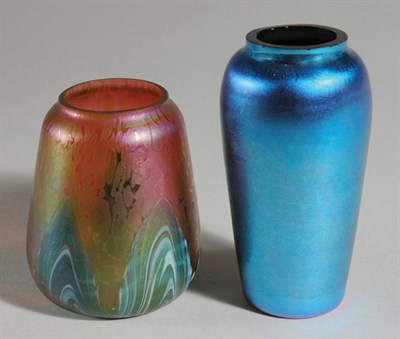 Lot 257 - Loetz Iridescent Art Glass Vase; Together with...