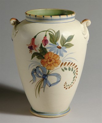 Lot 476 - Weller Hand Painted Pottery Vase Height 11...