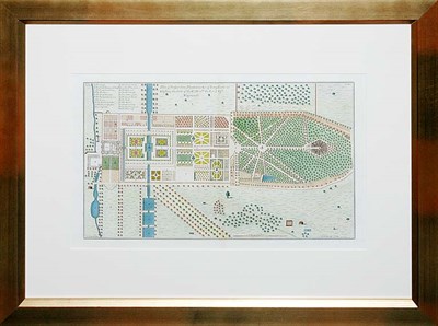 Lot 1062 - After Colin Campbell PLAN OF THE GARDENS,...