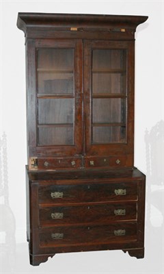Lot 1150 - American Victorian Mahogany Bookcase Cabinet...