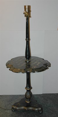 Lot 1151 - Victorian Inlaid Papier Mache Pedestal Table...