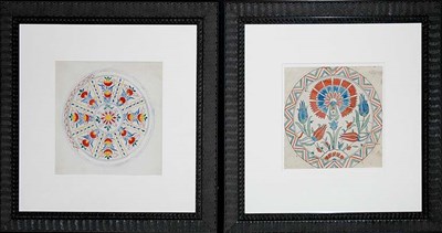 Lot 1083 - Artist Unknown [PORCELAIN PLATE DESIGNS] Two...