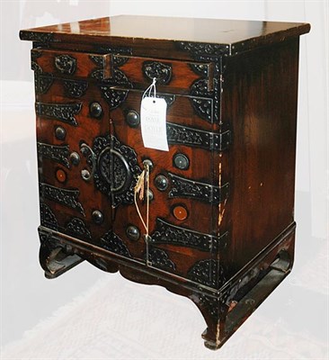 Lot 233 - Korean Wood Chest Height 27 inches, width 24...