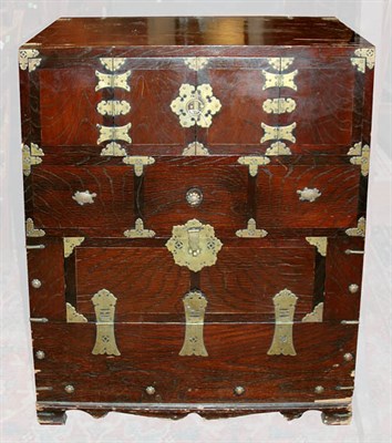 Lot 188 - Korean Wood Two Door Chest Height 38 inches,...