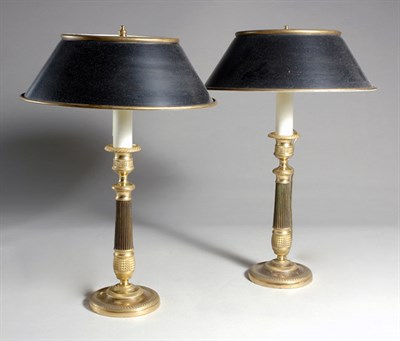 Lot 2446 - Pair of Empire Style Gilt and Patinated-Metal...