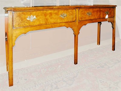 Lot 455 - Georgian Style Figured Mahogany Two-Drawer...