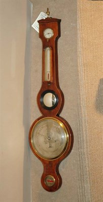Lot 235 - Scottish Inlaid Mahogany Barometer Height 38...